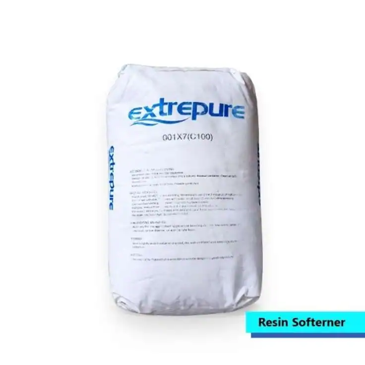 Anion resin bags in storage